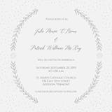 Stylized Laurels - Wedding Invitation